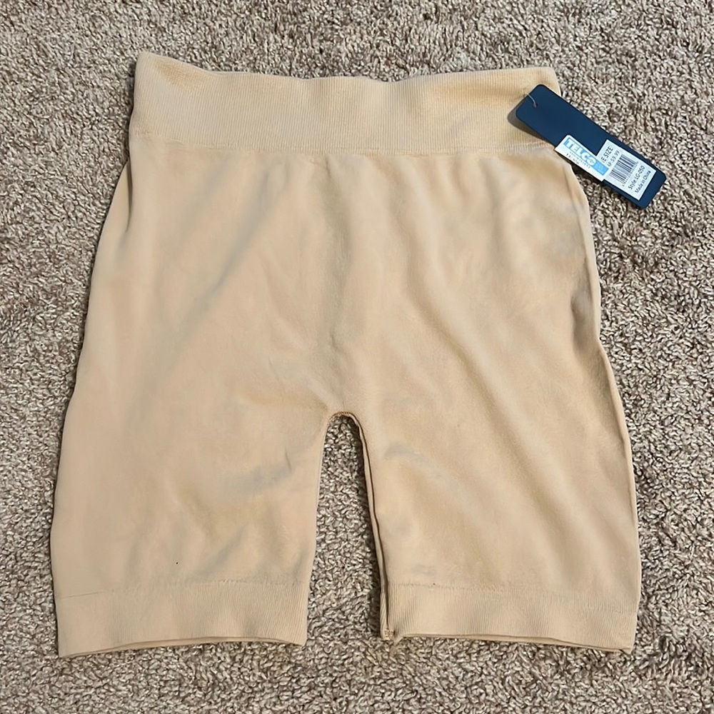 Tan biker shorts